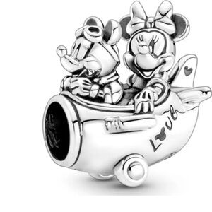 Mouse airplane love charm for charm bracelets